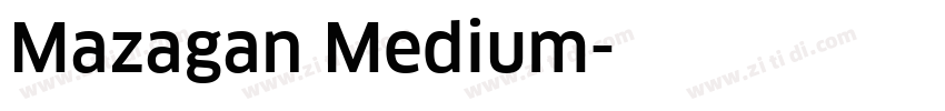 Mazagan Medium字体转换